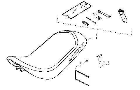 SEAT AND TOOL KIT ASSEMBLY [87700]