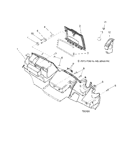 BODY, GLOVE BOX STORAGE - R16RCA57A1/A4/B1/B4 (700491)