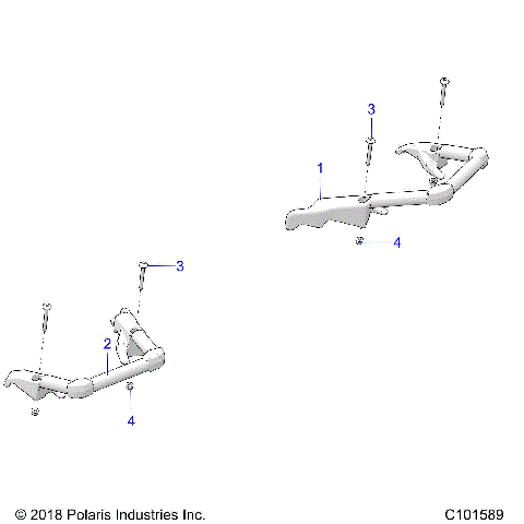 BODY, PASSENGER HAND GRIPS - A20SET57C1/C2/F1/E1/E2 (C101589)