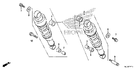 REAR SHOCK ABSORBER (2)