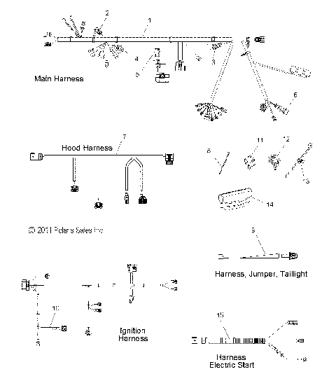 ELECTRICAL, WIRE HARNESS - S12CN8/CY8 ALL OPTIONS (49SNOWHARNESS12ASLT)
