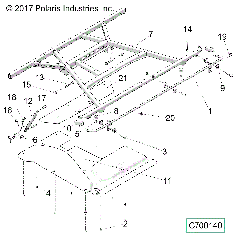 BODY, BOX, MOUNTING - R19RSU99A9/AD/B9/BD (C700140)