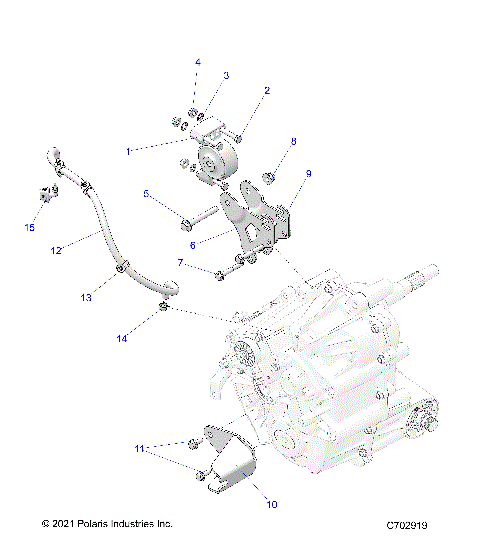 DRIVE TRAIN, MAIN GEARCASE MOUNTING - G24GVK99A/99B (C702919)