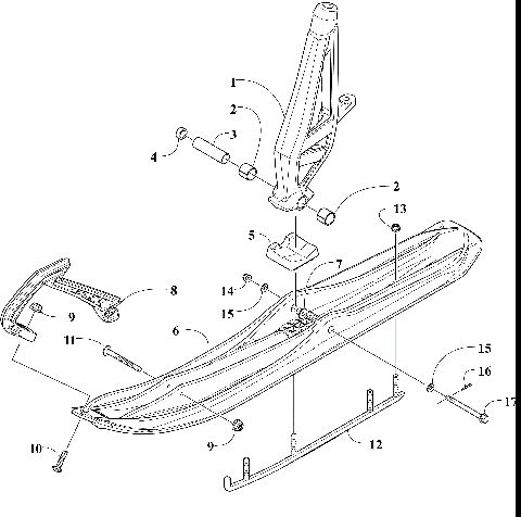 SKI AND SPINDLE ASSEMBLY [106947]