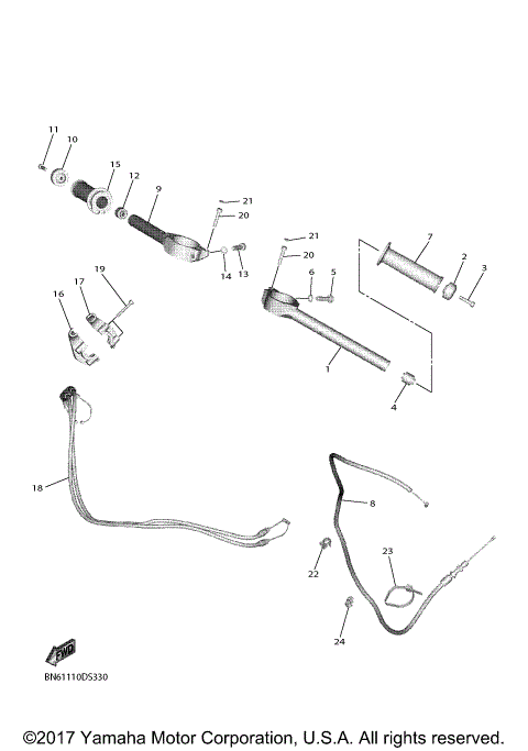 STEERING HANDLE CABLE
