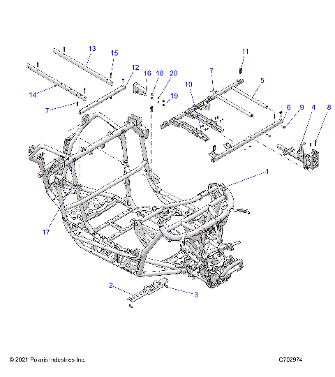CHASSIS, MAIN FRAME - Z23GAE92A/92B (C702974)