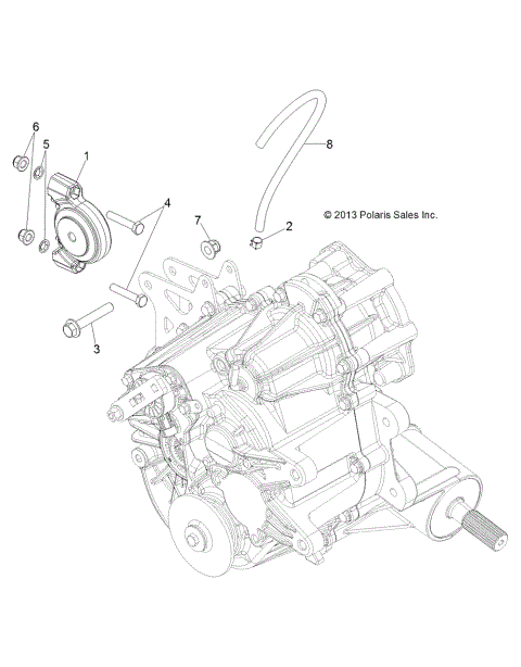 DRIVE TRAIN, MAIN GEARCASE MOUNTING