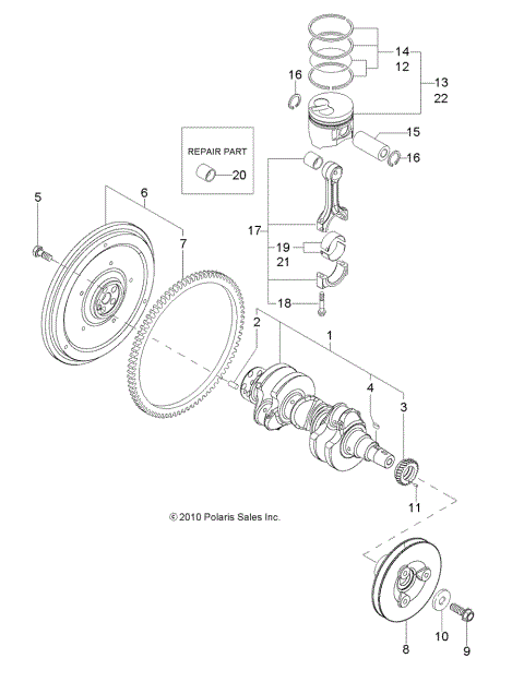ENGINE, CRANKSHAFT and PISTON