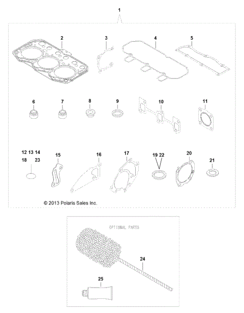 ENGINE, GASKET SET