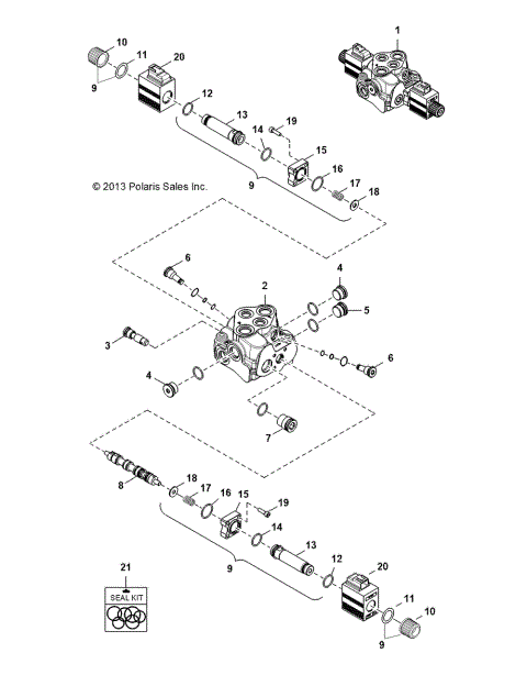 HYDRAULICS, AUXILIARY VALVE