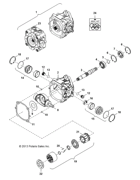 HYDRAULICS, PUMP, MAIN HOUSING
