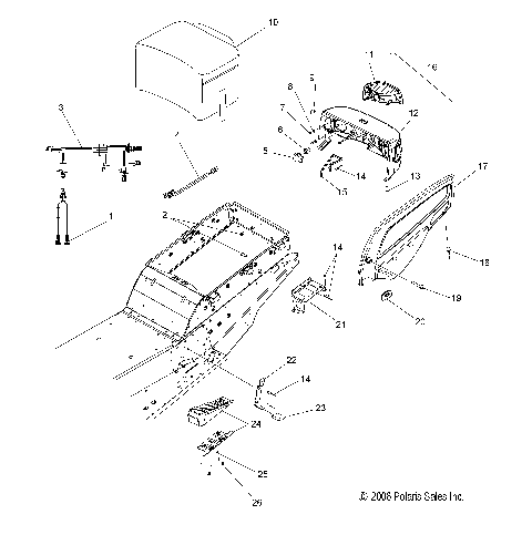 CARGO BOX/TAILLIGHT ASM - S07PT7ES/PT7EE/PT7FS/PT7FE (49SNOWCARGOFSTOUR)