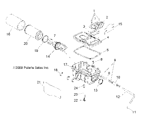 ENGINE, AIR INTAKE SYSTEM - A12NG50FA (49ATVAIRBOX12SCRAM)