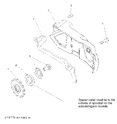 DRIVE TRAIN, FRONT SPROCKET GUARD - A09GJ45AA (49ATVSPROCKET08OUT525S)