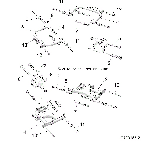 SUSPENSION, REAR CONTROL ARMS - Z20CHA57K2 (C700187-2)