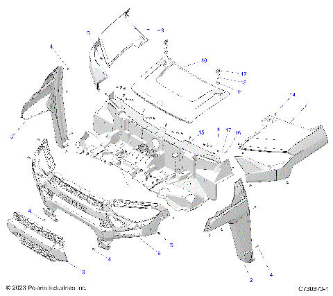 BODY, HOOD AND FRONT FASCIA - R23RRE99JA (C730370-1)