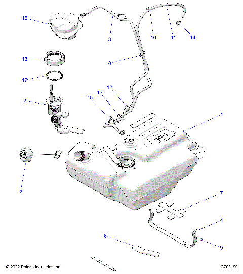 FUEL SYSTEM, TANK - Z23ASE99A4/B4/K99A4(C703190)