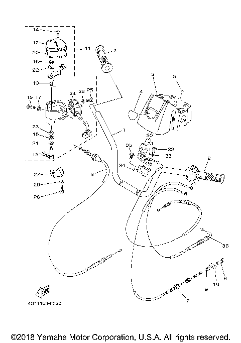 STEERING HANDLE CABLE
