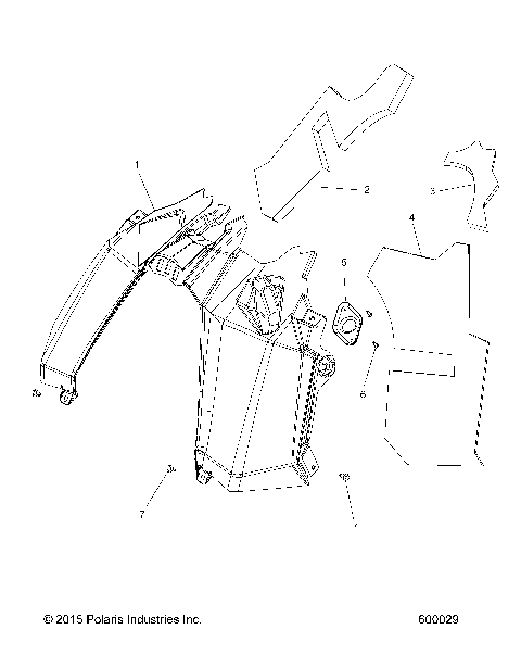 BODY, CONSOLE - S21EFK6PS/6PE (600029)