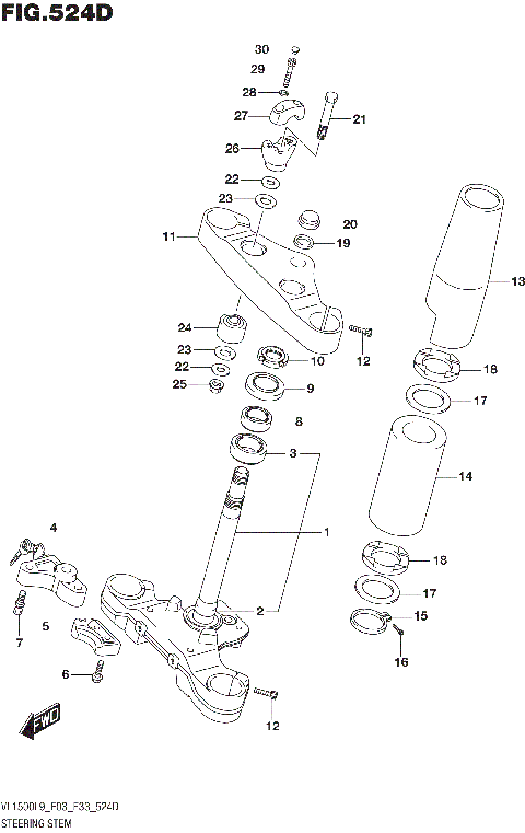 STEERING STEM (VL1500TL9 E33)