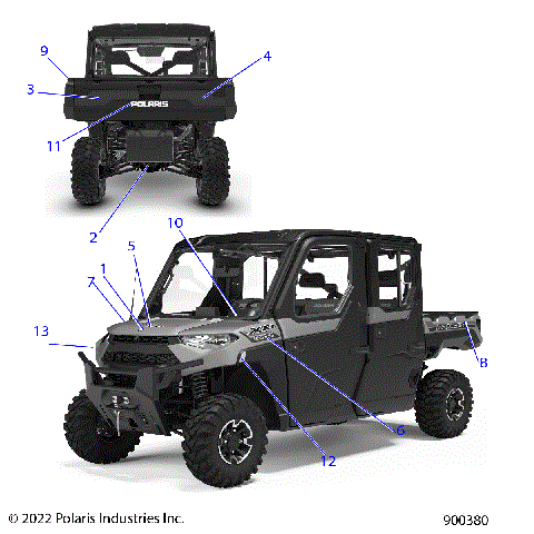 BODY, DECALS, GRAPHIC - R22RSV99AG/BG/2AG/2BG (900380)