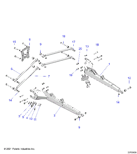 SUSPENSION, REAR CONTROL ARMS - Z22R4E92AD/AJ (C0705638)