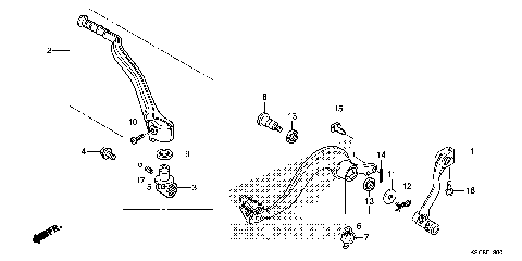 PEDAL@KICK STARTER ARM