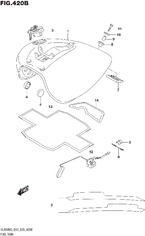 FUEL TANK (VL800:E33)