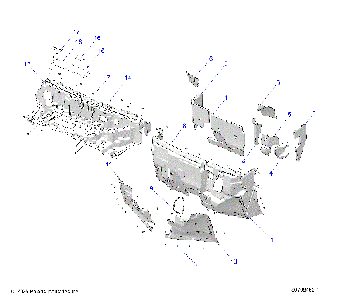 BODY, HOOD LINER & FRONT CLOSEOFF - R26XAL1RBB/BJ (S0708452-1)