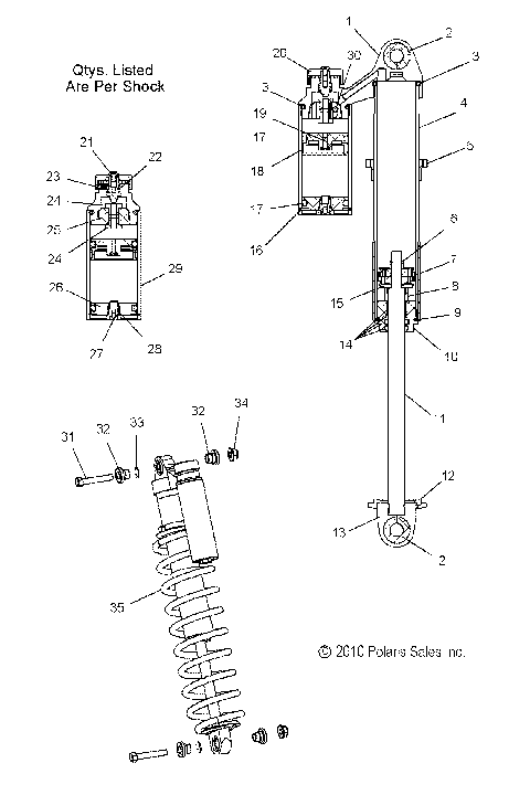 SUSPENSION, SHOCK, IFS - S11MX6JSA/JEA (49SNOWSHOCKIFS7043730)
