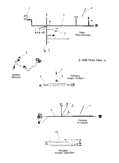ELECTRICAL, WIRING HARNESSES - S09PB6FS/FE (49SNOWHARNESS09SHIFT)