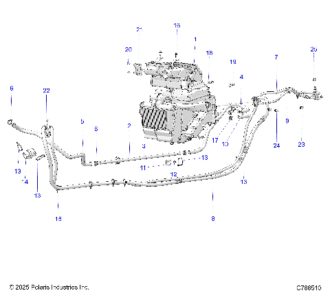 BODY, HVAC HOSES - R26XAW1RB9/BB/BJ (C788510)