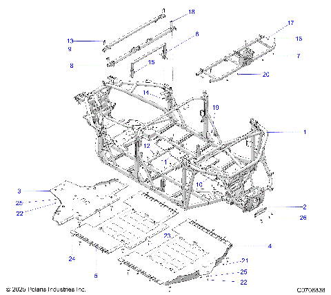 CHASSIS, MAIN FRAME AND SKID PLATES