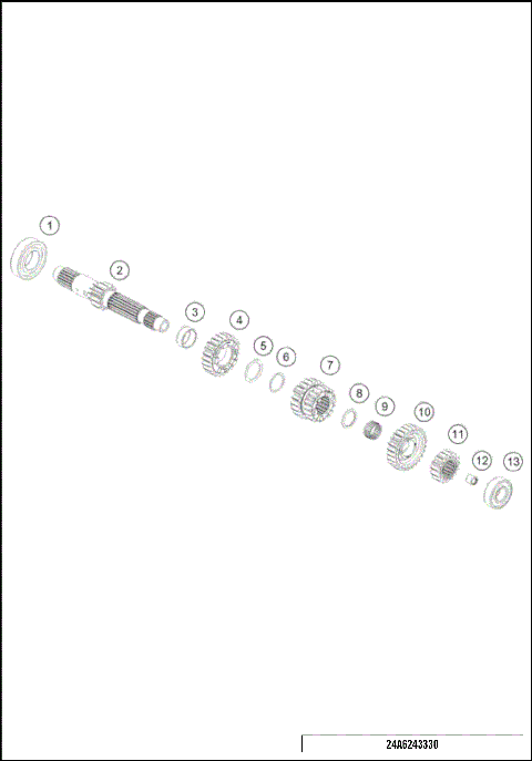 TRANSMISSION I - MAIN SHAFT