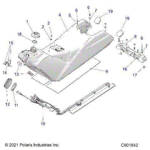 FUEL SYSTEM, FUEL TANK ASM. - S22TDL6KSA (C601634)