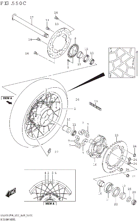 REAR WHEEL (DL1050RJ)