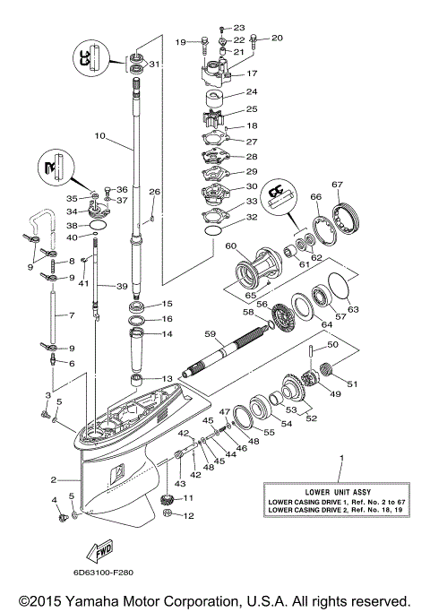 LOWER CASING DRIVE 1