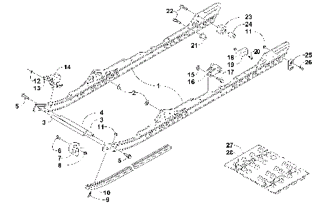 SLIDE RAIL AND TRACK ASSEMBLY [93065]