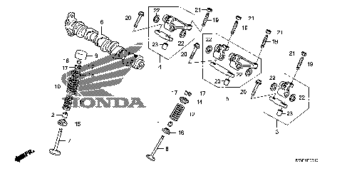 CAMSHAFT@VALVE (RR.)
