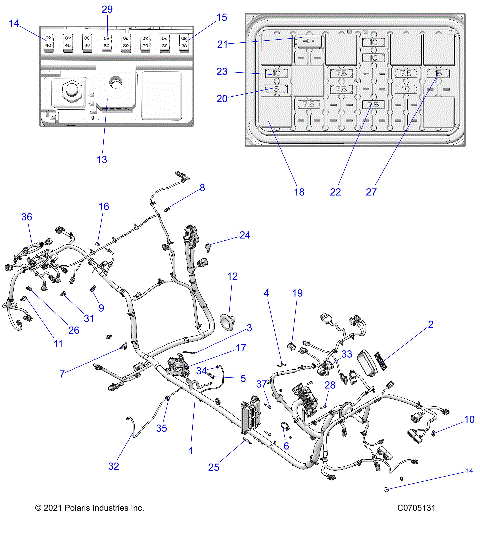 ELECTRICAL, WIRE HARNESS, CHASSIS - Z23G4C92AL/BL (C0705131)