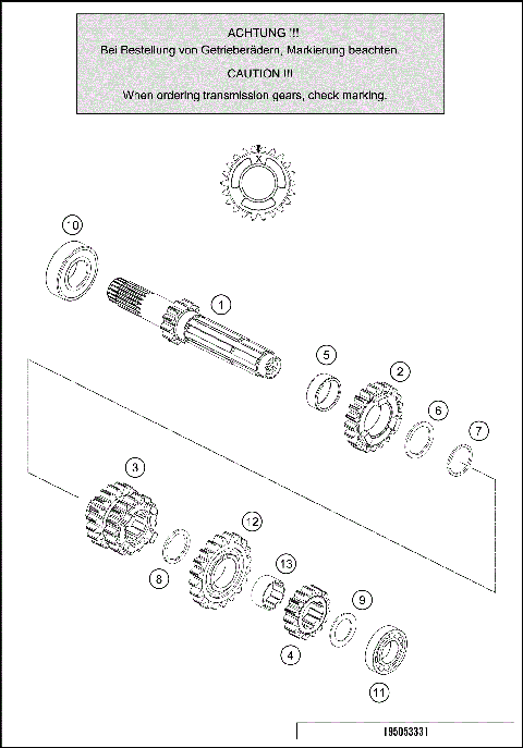 TRANSMISSION I - MAIN SHAFT