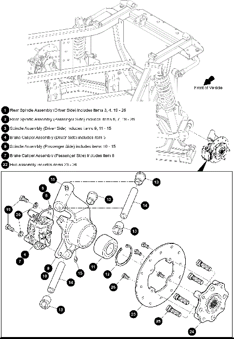 REAR SPINDLE ASSEMBLY