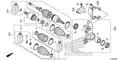 FRONT KNUCKLE@DRIVESHAFT