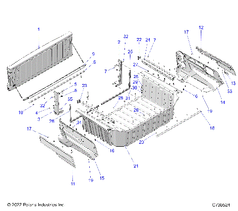 BODY, BOX ASSEMBLY, REAR