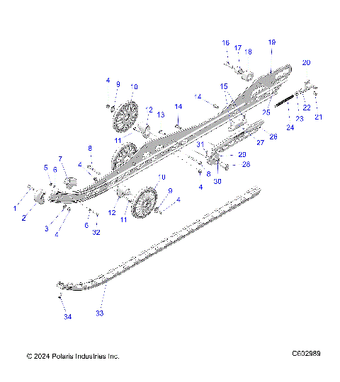 SUSPENSION, RAIL BEAM LH/RH - S26TDV8RS (C602989)