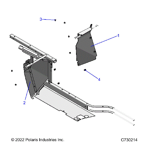 BODY, MUD COVERS, REAR - R22MAS57CK/EK (C730214)