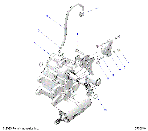 DRIVE TRAIN, MAIN GEARCASE MOUNTING - G25G4E99 (C750549)