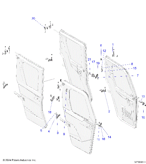 BODY, DOOR, MOUNTING MIDSIZE CREW -  (C0706321-1)