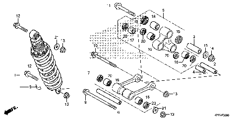 REAR SHOCK ABSORBER
