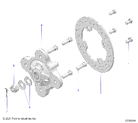 SUSPENSION, REAR HUB - R18RTED1F1/SD1C1 (C733219)